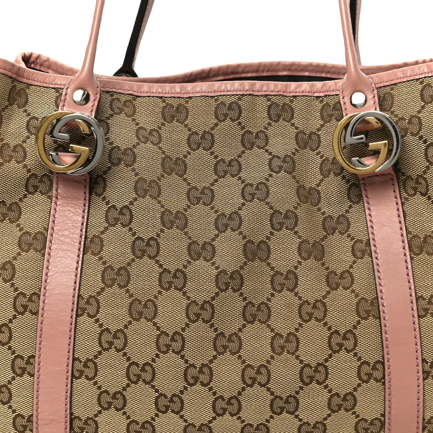 Gucci Monogram Medium Twins Tote Pink