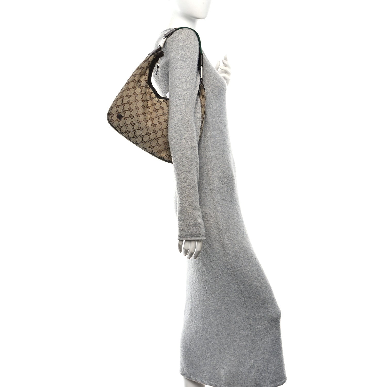 Gucci Monogram Medium Pop Hobo Dark Brown