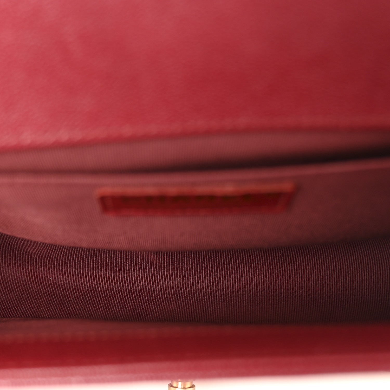 Chanel Caviar Chevron Quilted Medium Boy Flap Dark Red