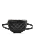 Chanel Calfskin Quilted Waist Belt Bag Black