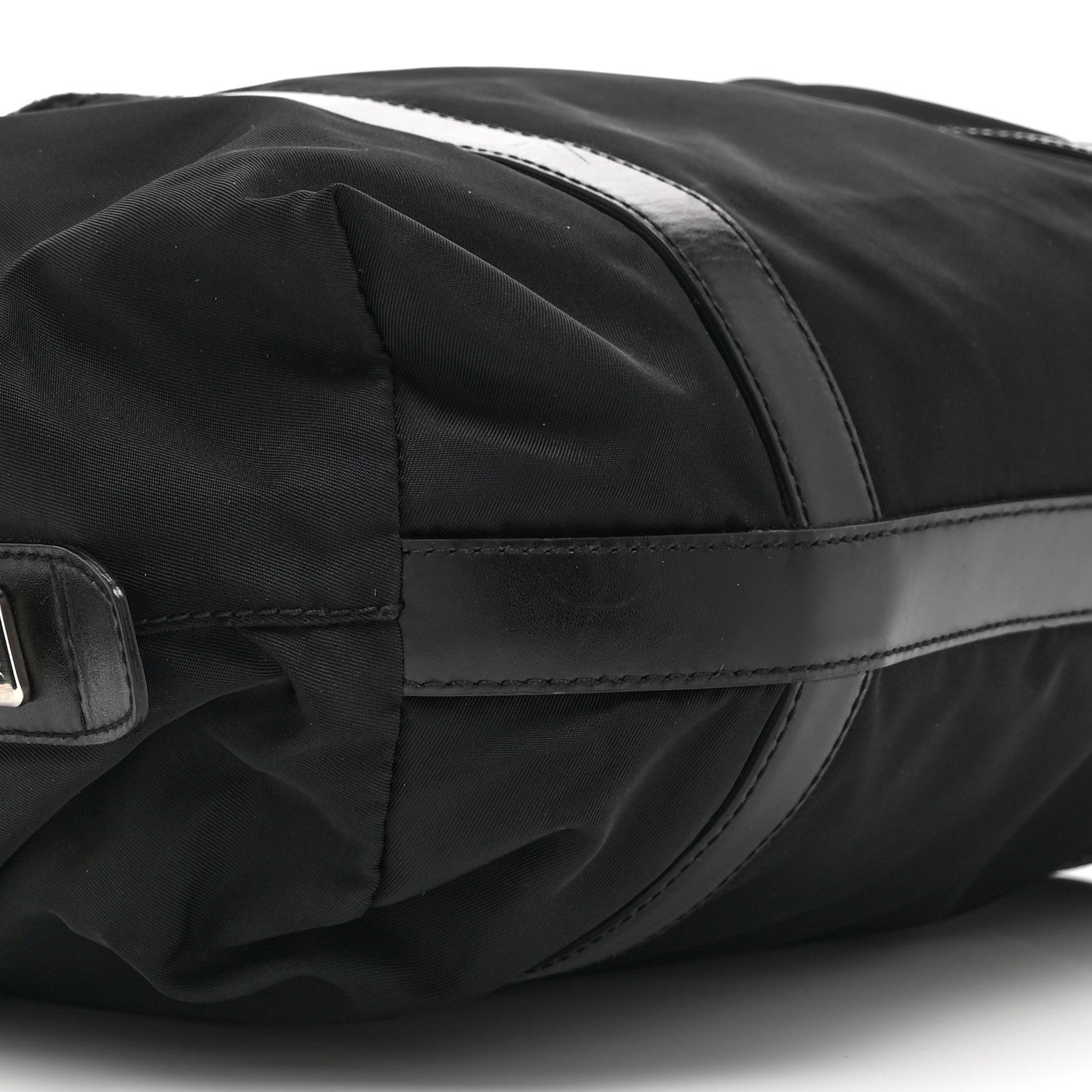 Prada Tessuto Nylon Saffiano Tote Black