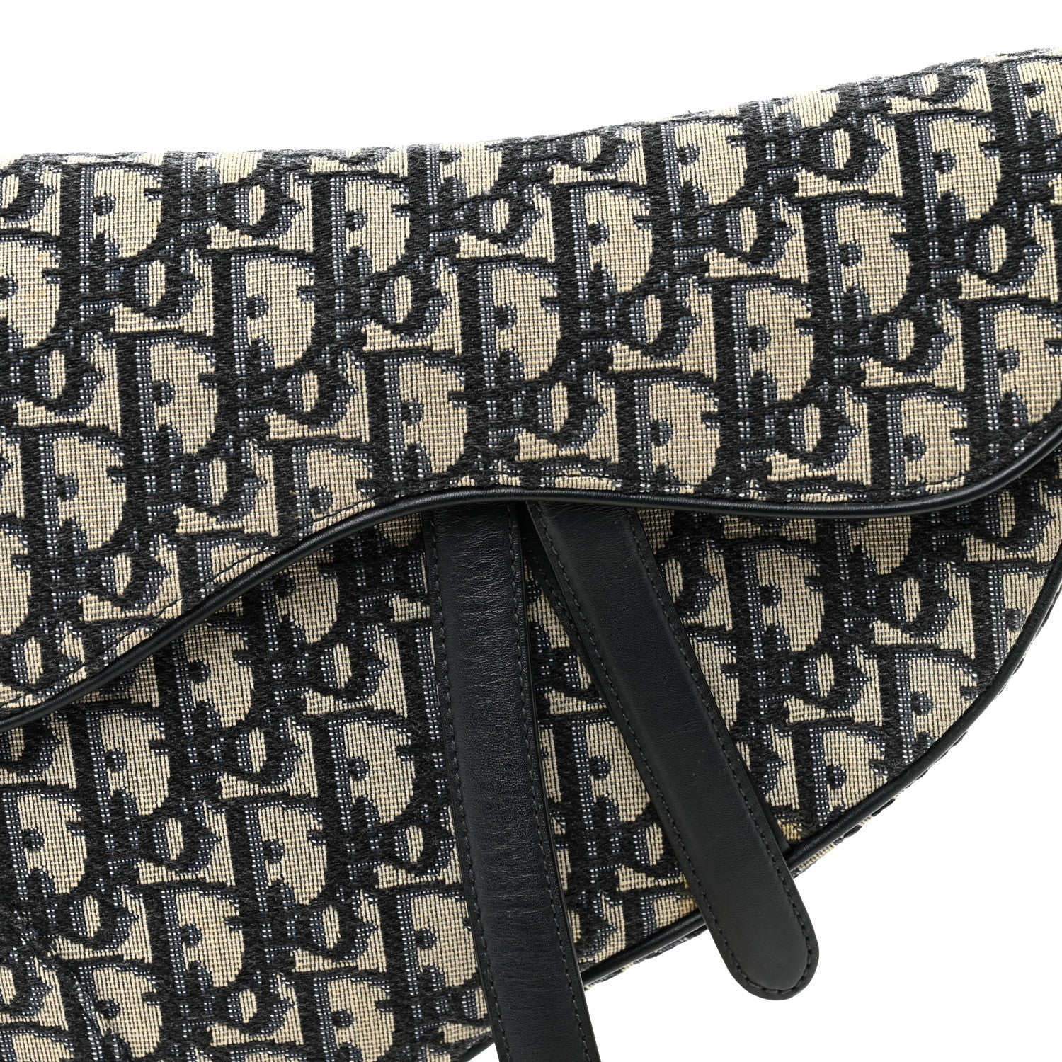 Christian Dior Oblique Saddle Bag Blue