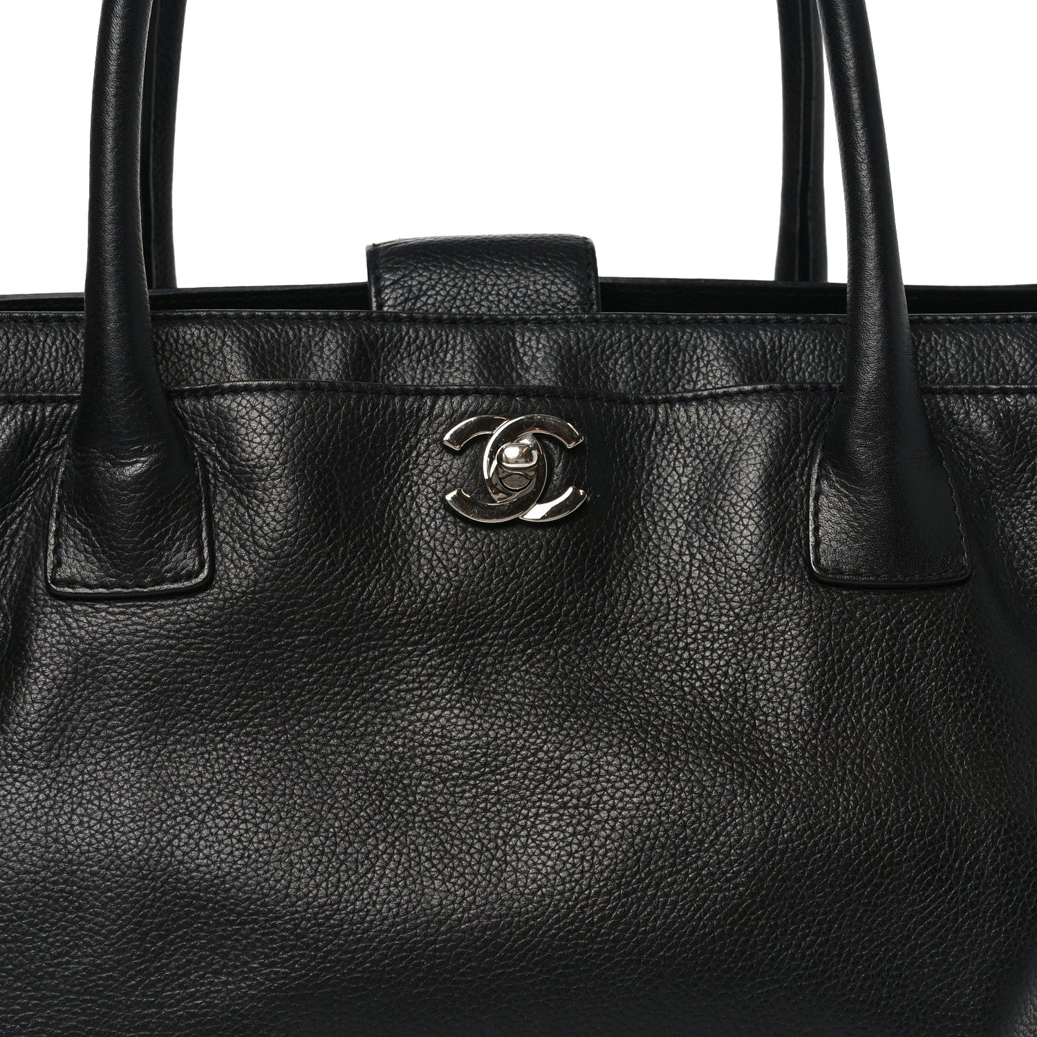 Chanel Calfskin Cerf Shopper Tote Black
