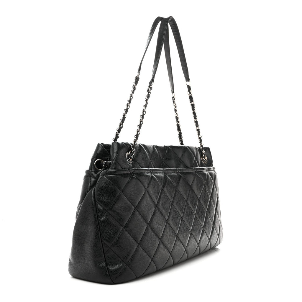 Chanel Caviar Quilted CC Timeless Soft Tote Black