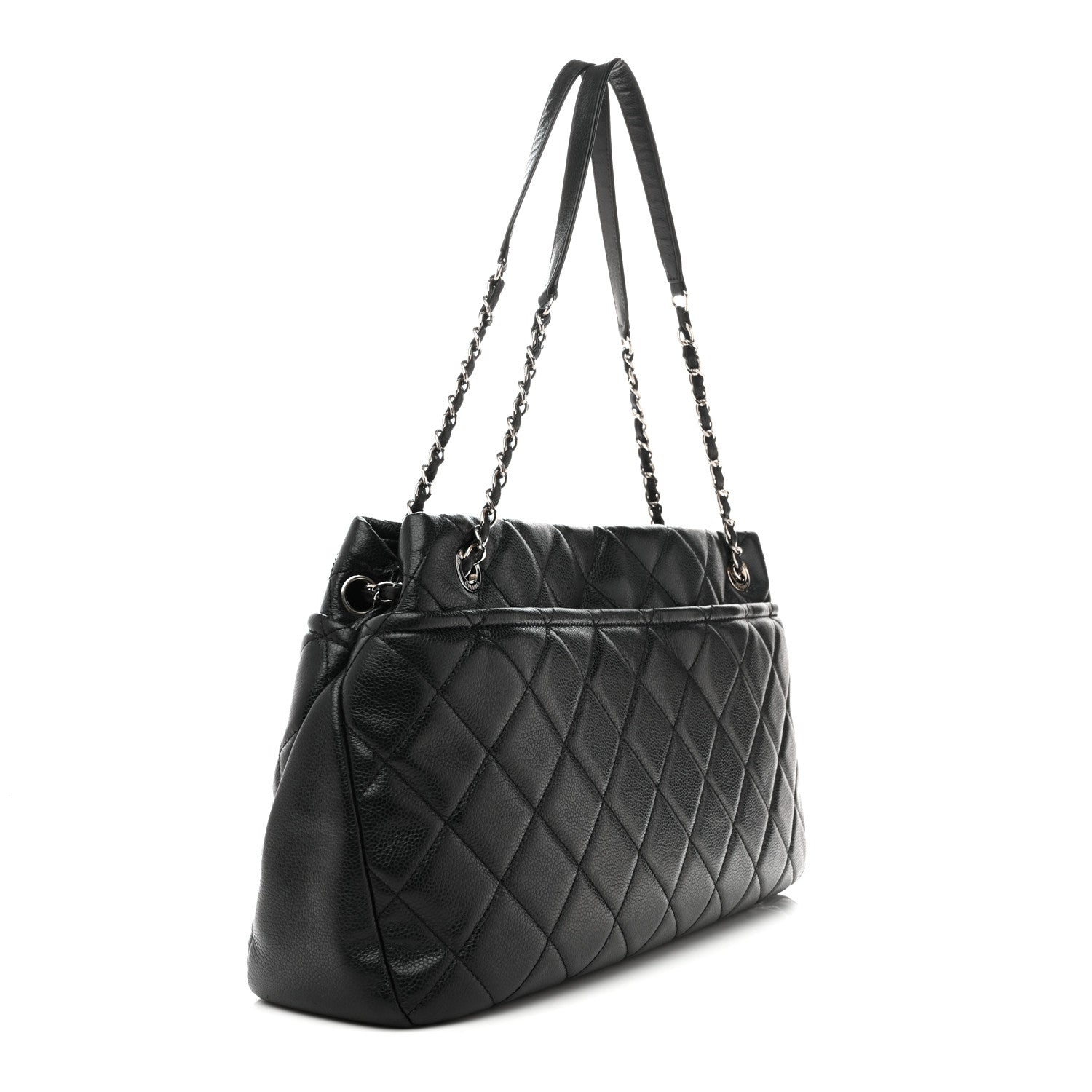 Chanel Caviar Quilted CC Timeless Soft Tote Black