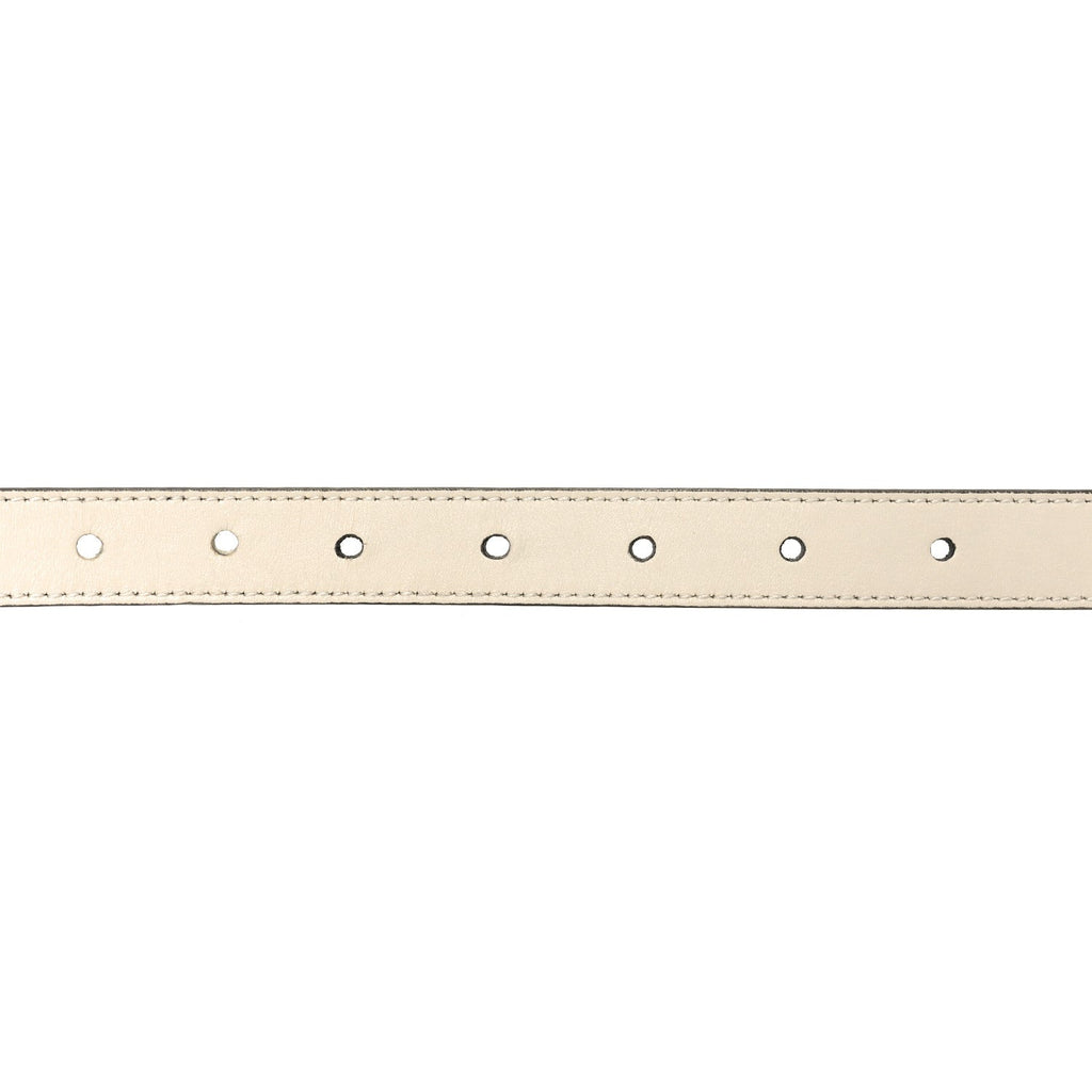Gucci Calfskin Double G 20mm Belt 80 32 Mystic White
