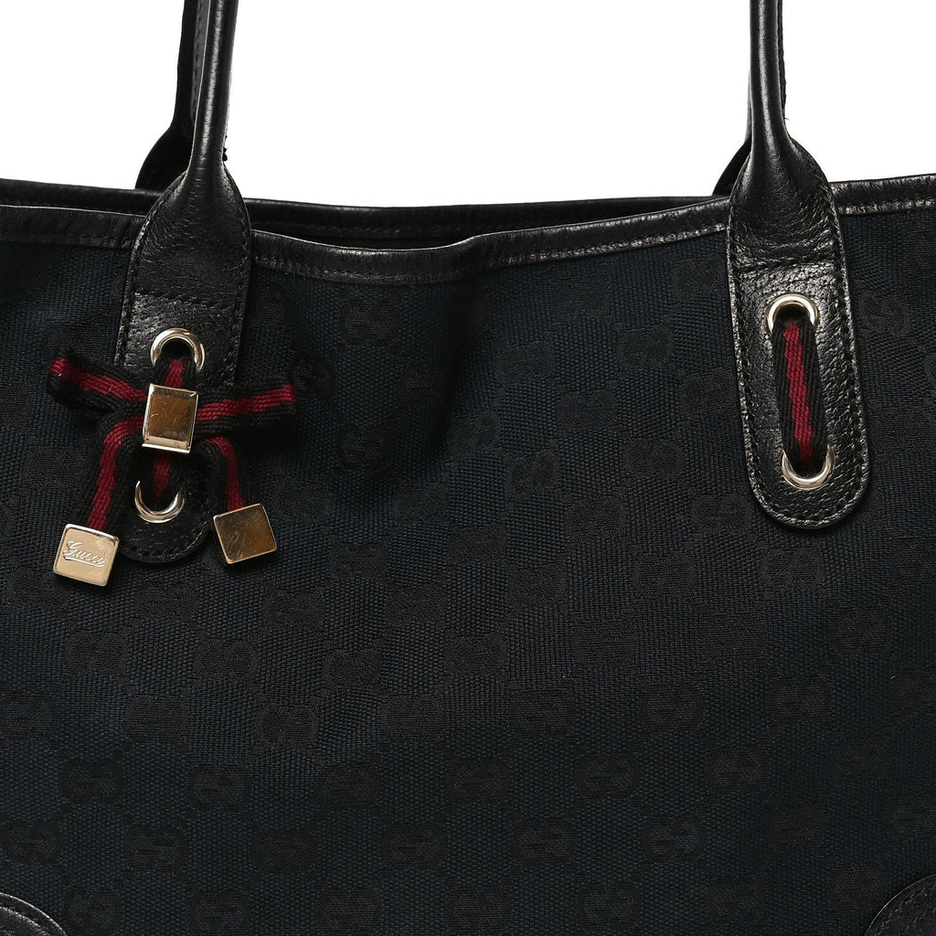 Gucci Monogram Medium Princy Tote Black