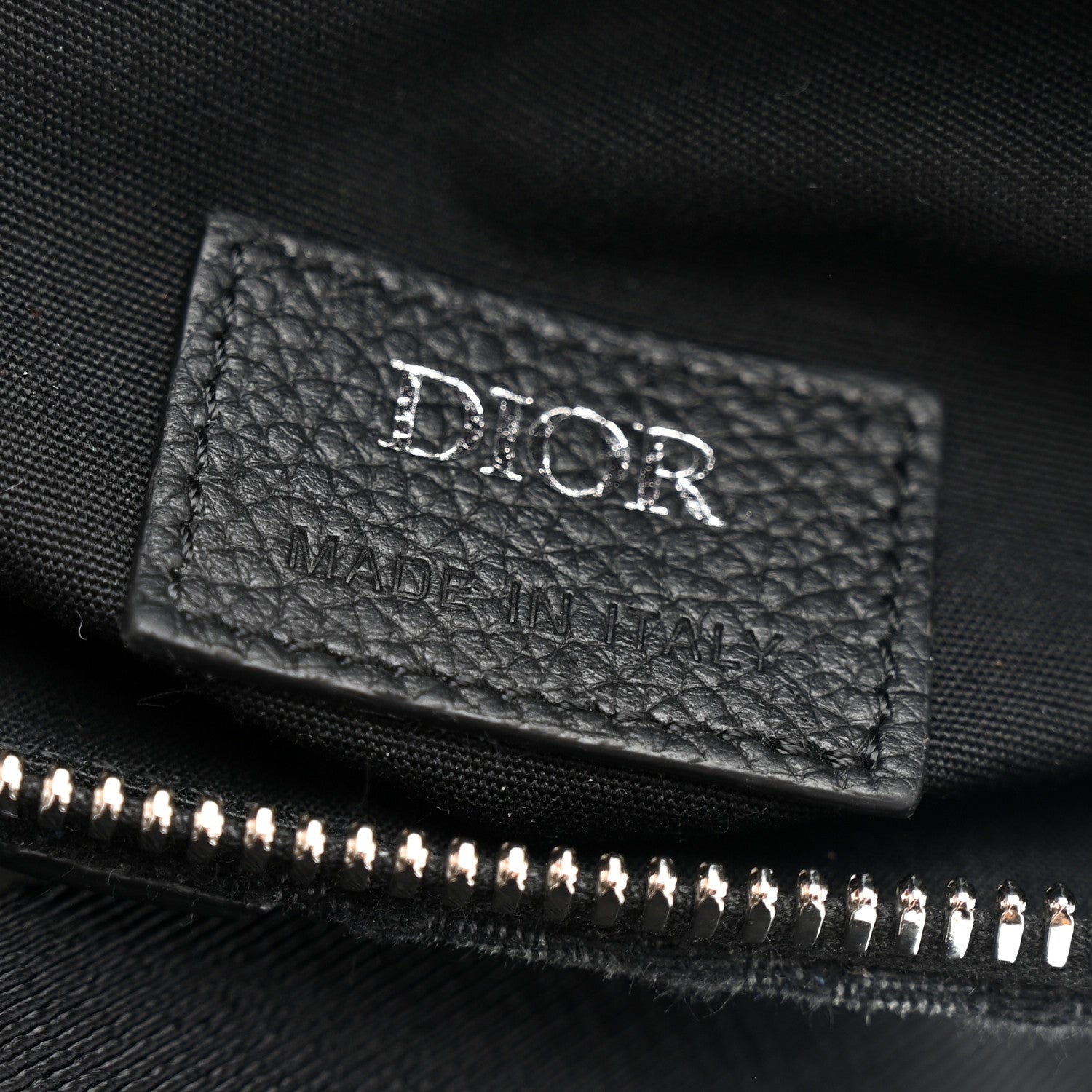 Christian Dior Oblique Mens Saddle Bag Black