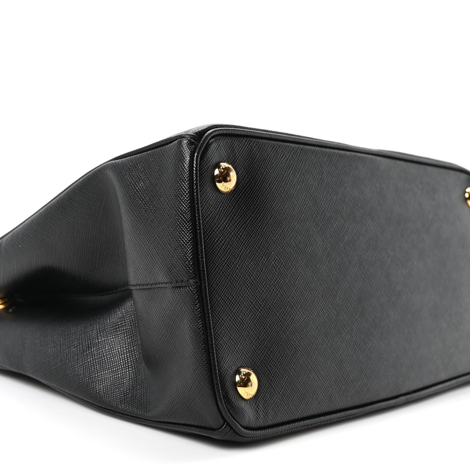 Prada Saffiano Small Galleria Double Zip Tote Black