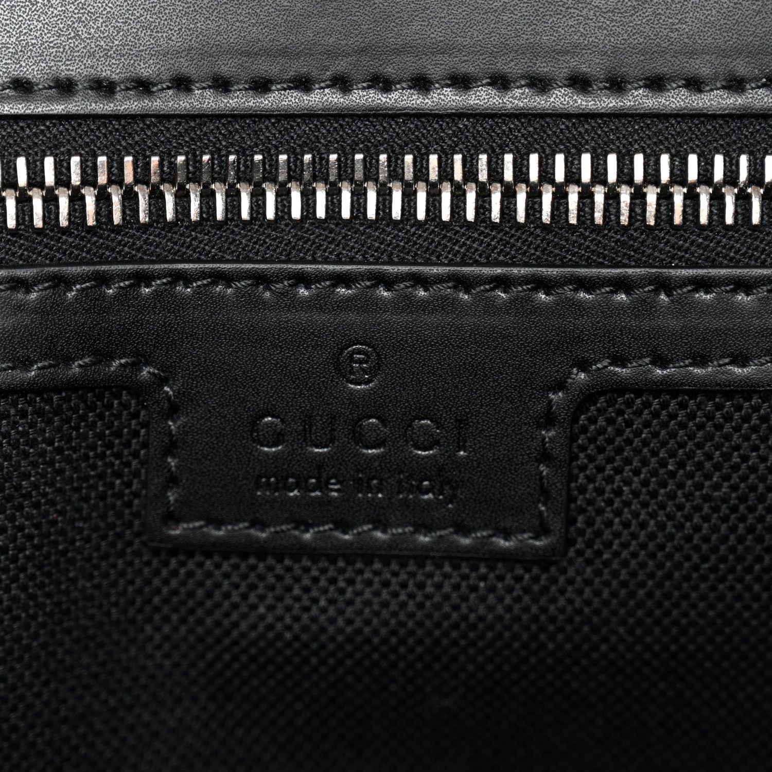 Gucci GG Supreme Monogram Appia Calfskin Web Crossbody Bag Black Grey