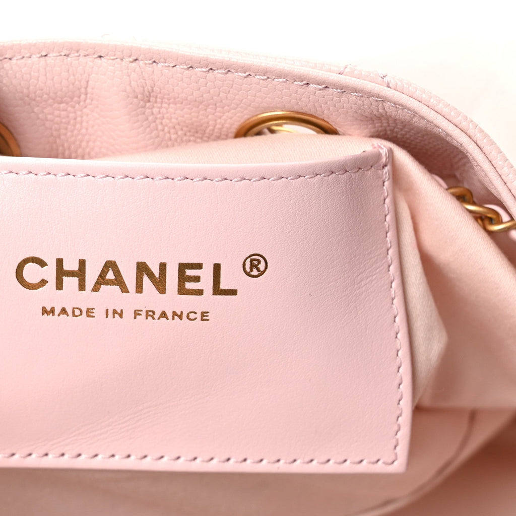 Chanel Caviar Quilted Small Chanel 25 Handbag Light Pink