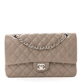 Chanel Caviar Quilted Medium Double Flap Taupe