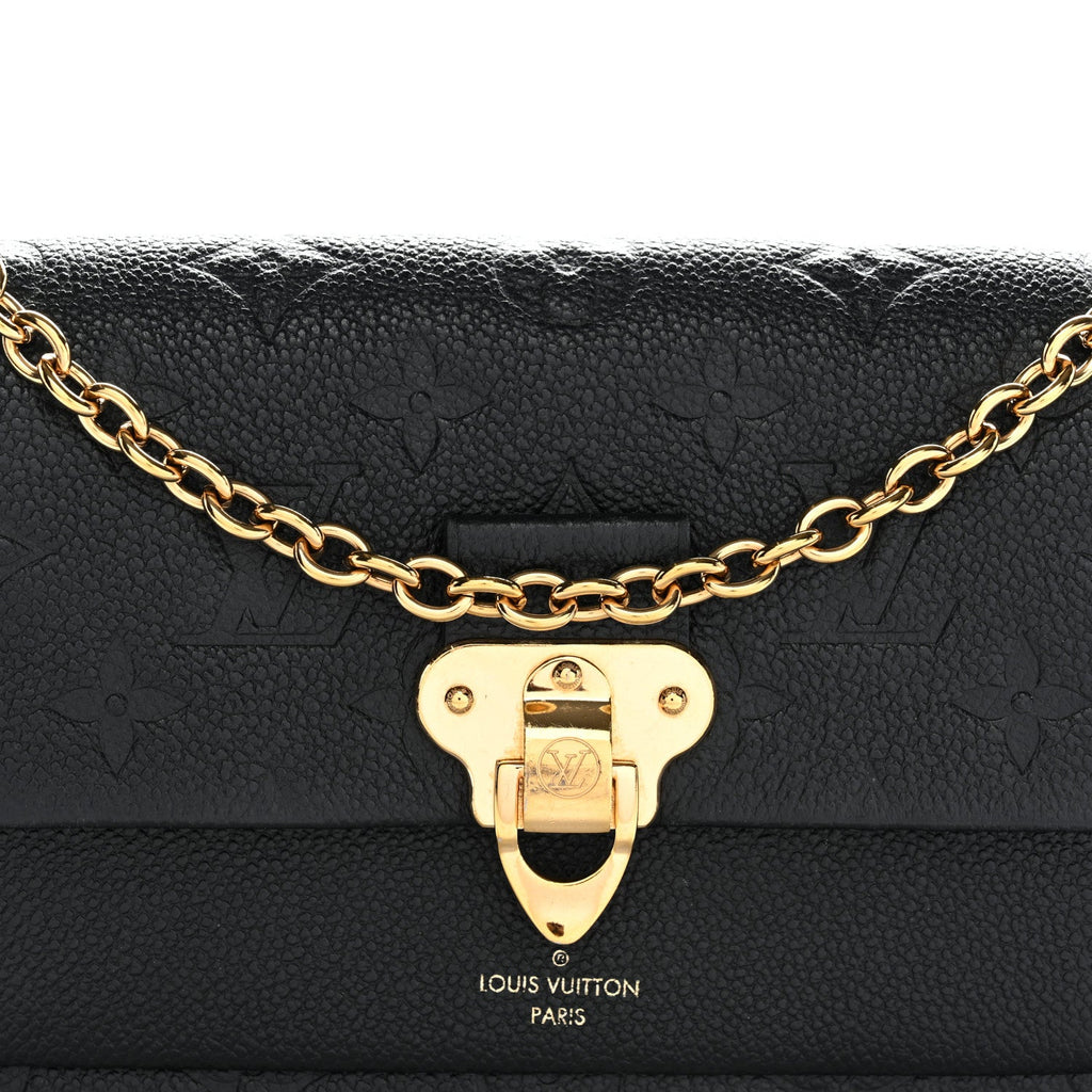 Louis Vuitton Empreinte Vavin Chain Wallet Black