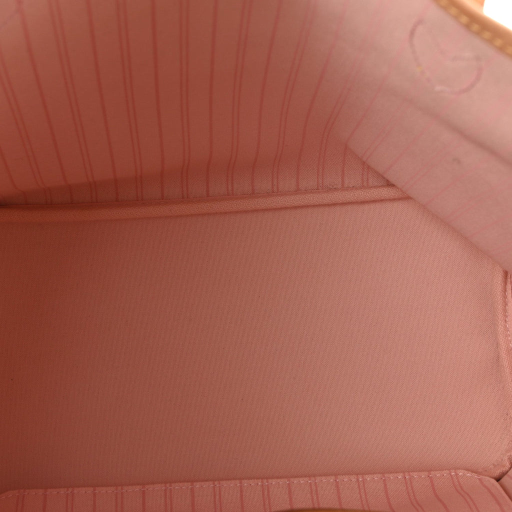 Louis Vuitton Damier Azur Neo Neverfull MM Rose Ballerine