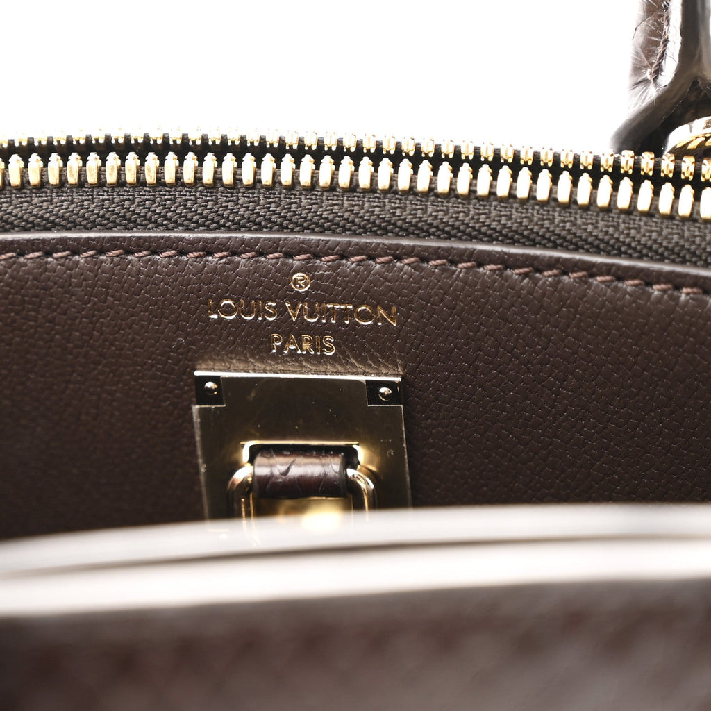 Louis Vuitton Snakeskin Monogram City Steamer Mini Brown