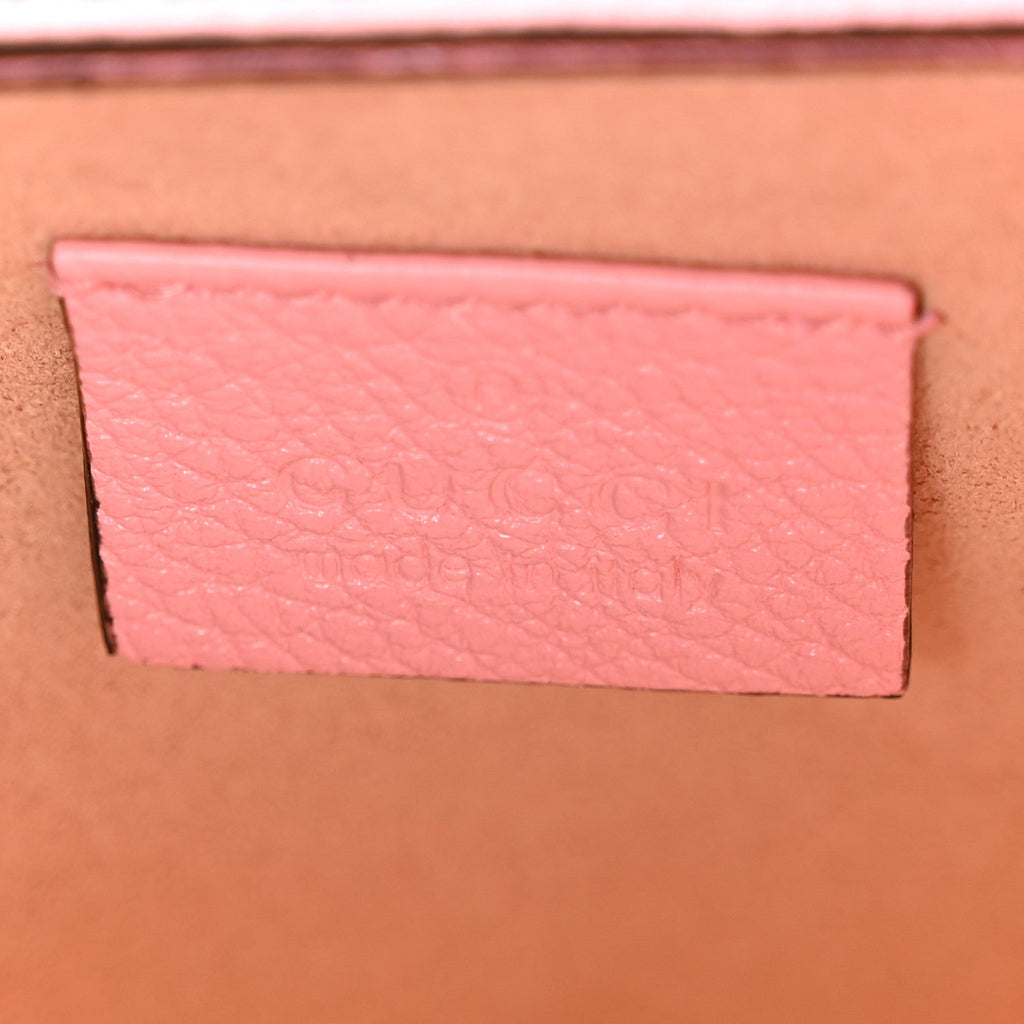 Gucci Wonka Grain Calfskin Mini Diana Tote Bag Wild Rose Fuxia Fluo