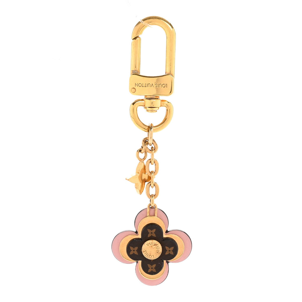 Louis Vuitton Monogram Blooming Flowers BB Bag Charm Key Holder Pink
