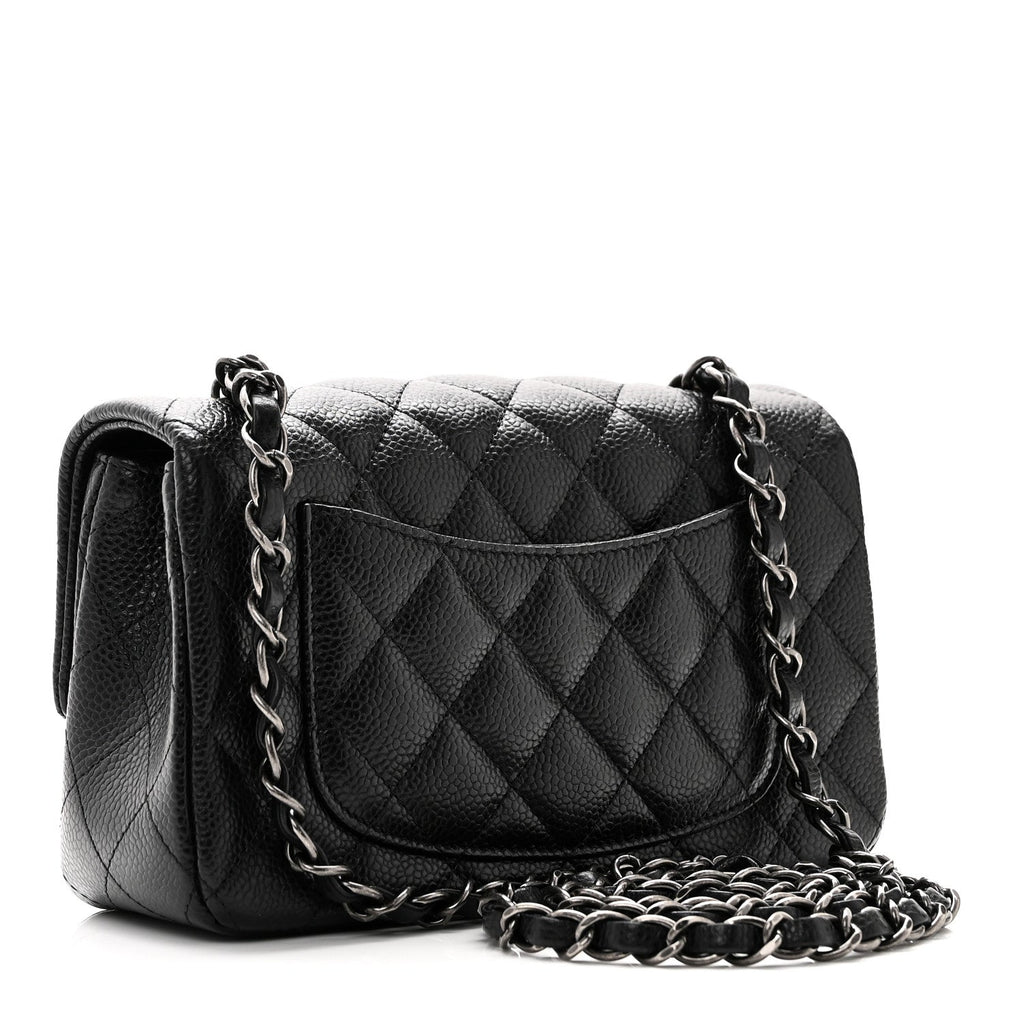 Chanel Caviar Quilted Mini Rectangular Flap Black