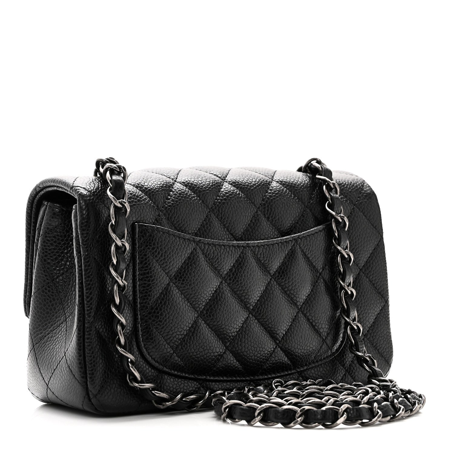 Chanel Caviar Quilted Mini Rectangular Flap Black