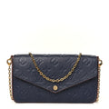 Louis Vuitton Empreinte Pochette Felicie Chain Wallet Marine Rouge