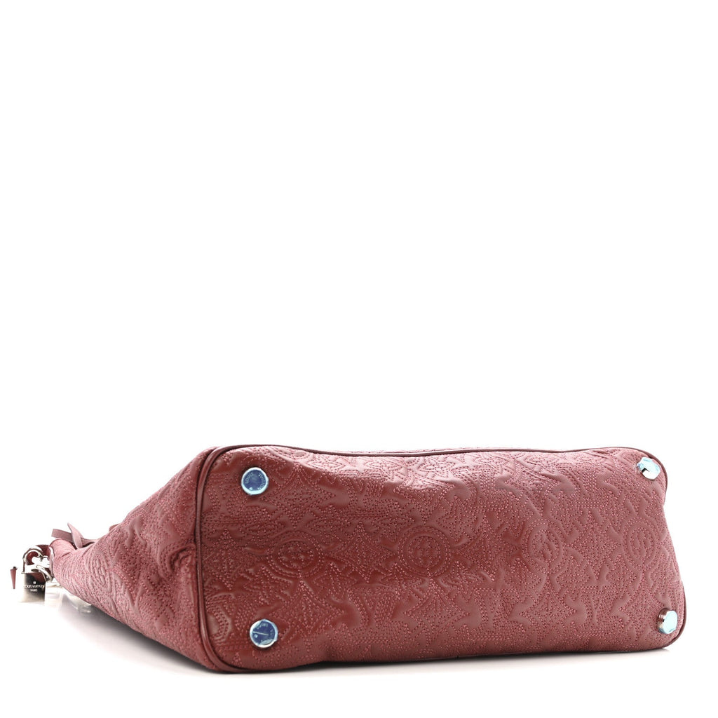 Louis Vuitton Monogram Lambskin Antheia Ixia MM Fuchsia