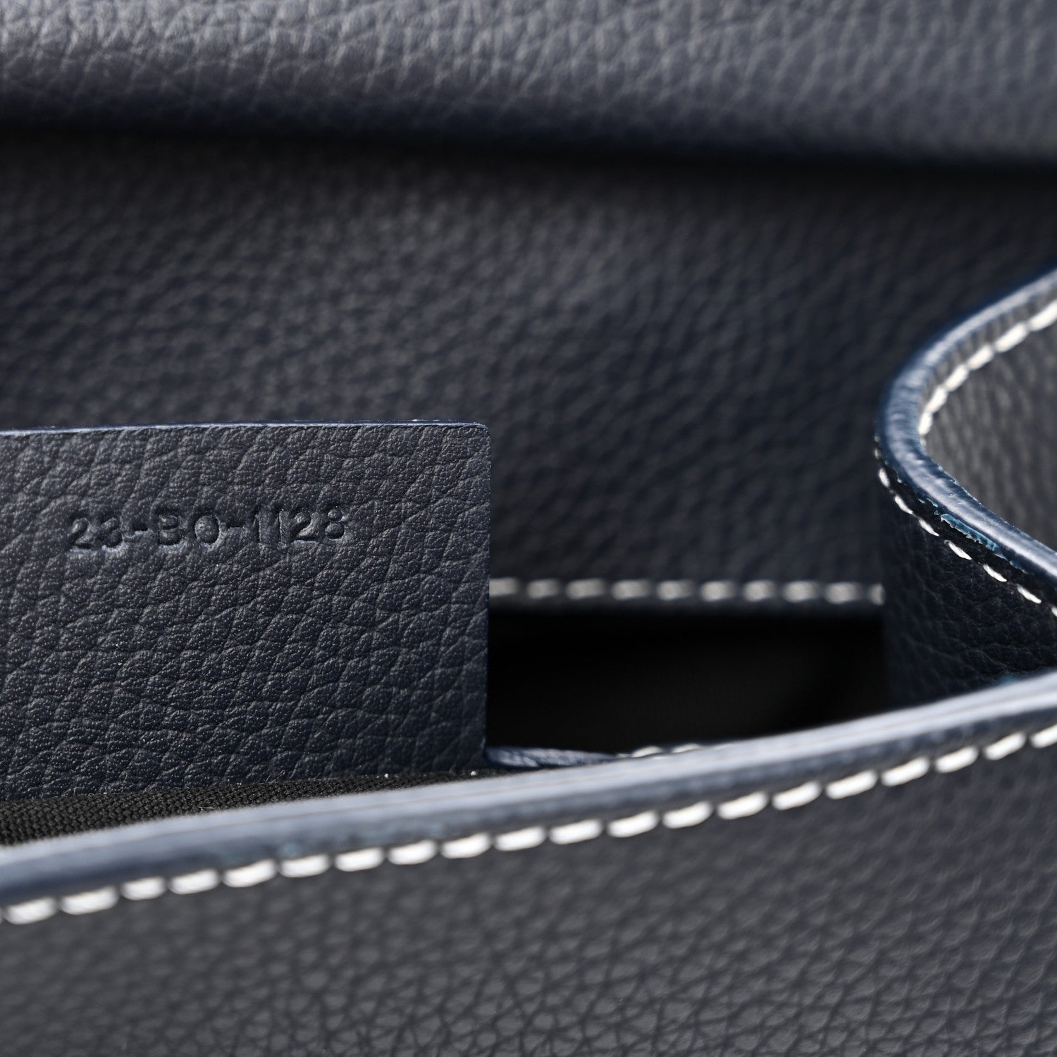 Christian Dior Grained Calfskin Mini Gallop Sling Bag Navy Blue