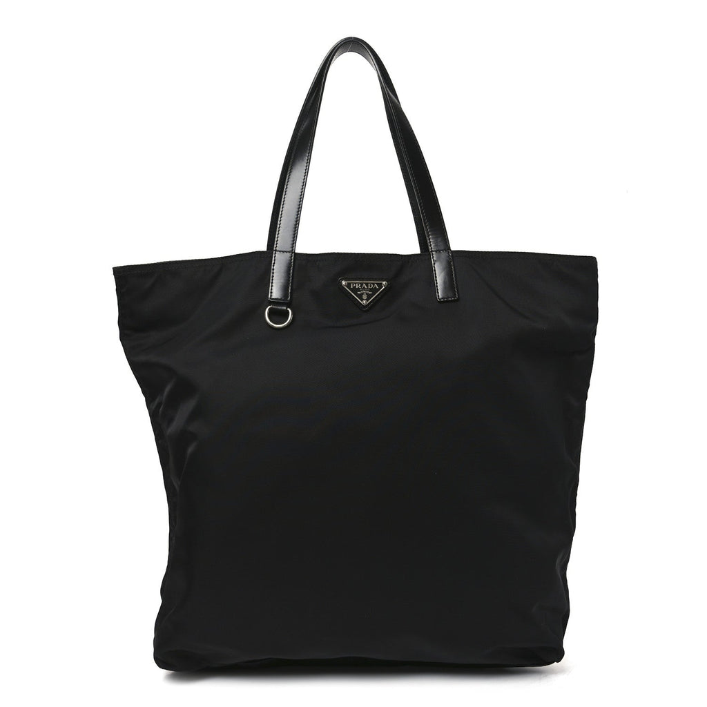 Prada Tessuto Nylon Shopping Tote Black