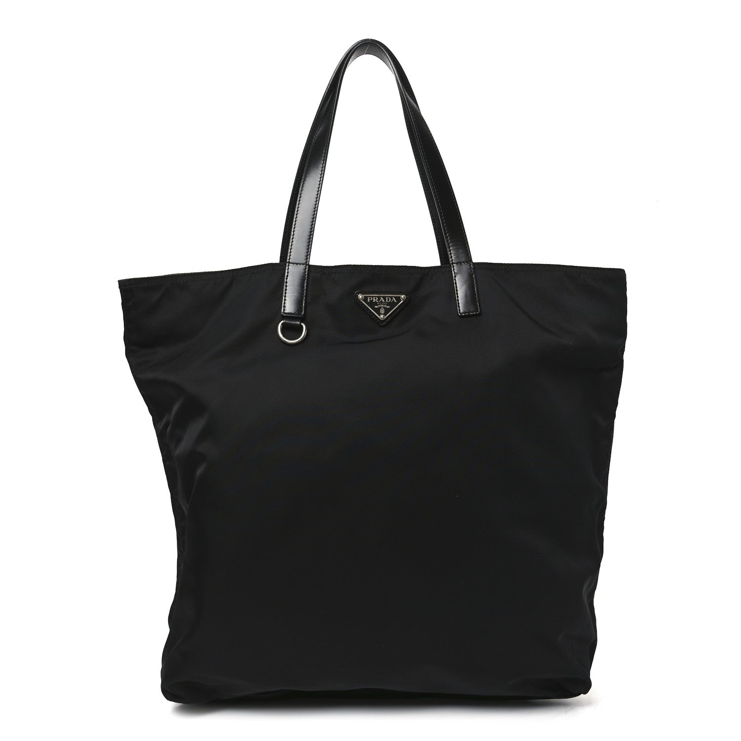Prada Tessuto Nylon Shopping Tote Black