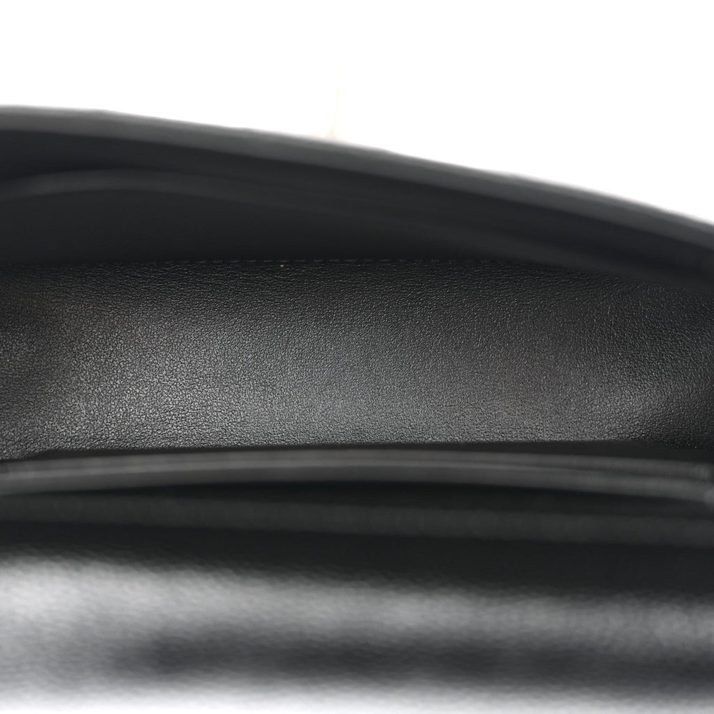 Chanel Caviar Quilted Coco Handle Clutch With Chain Black