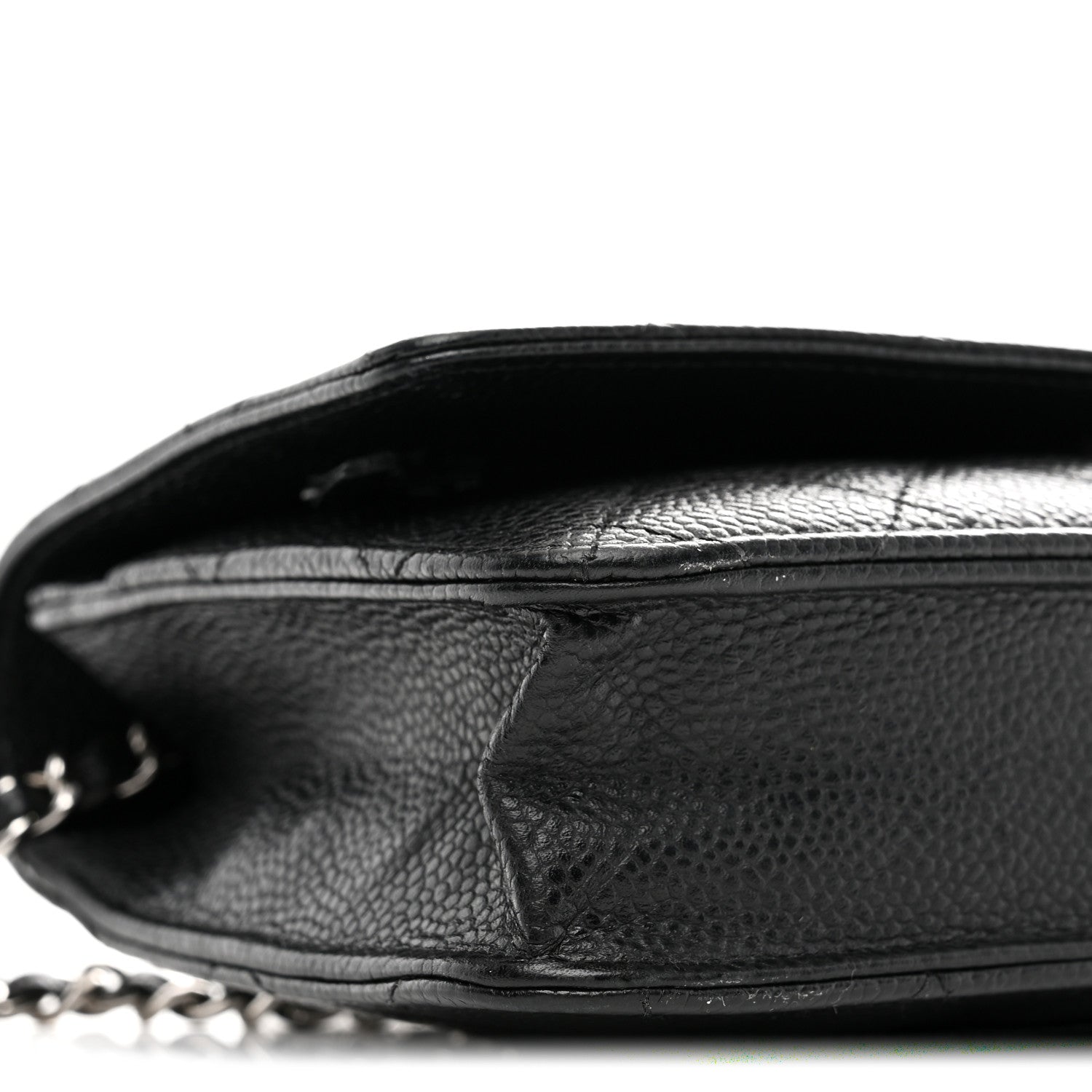 Chanel Caviar Quilted Wallet on Chain WOC Black