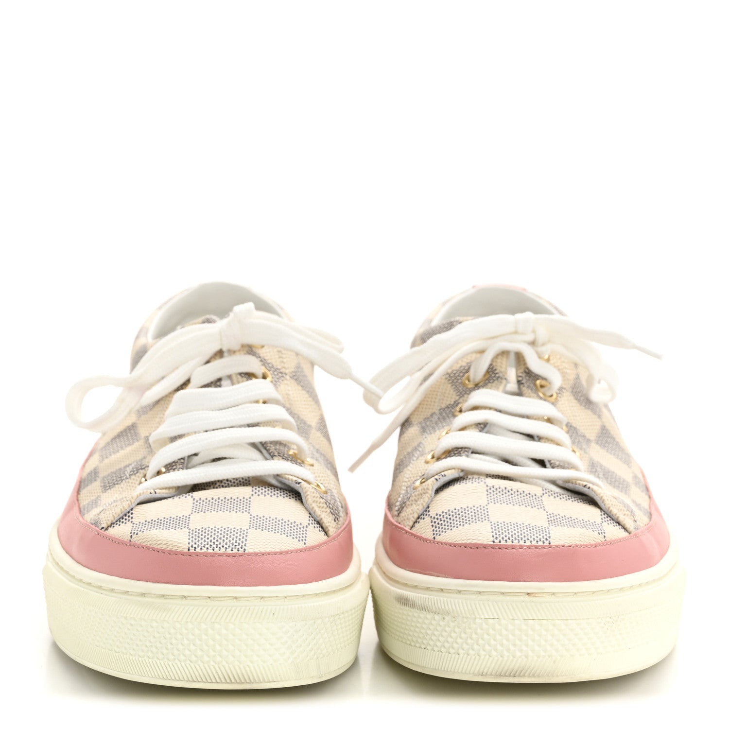 Louis Vuitton Damier Azur Stellar Sneakers 40 Rose Ballerine