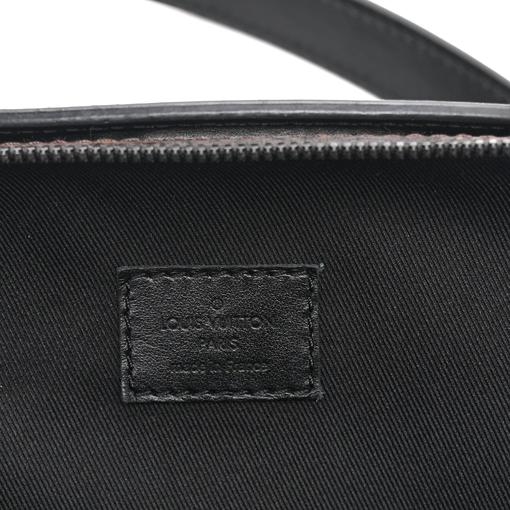 Louis Vuitton Monogram Macassar Handle Soft Trunk Black