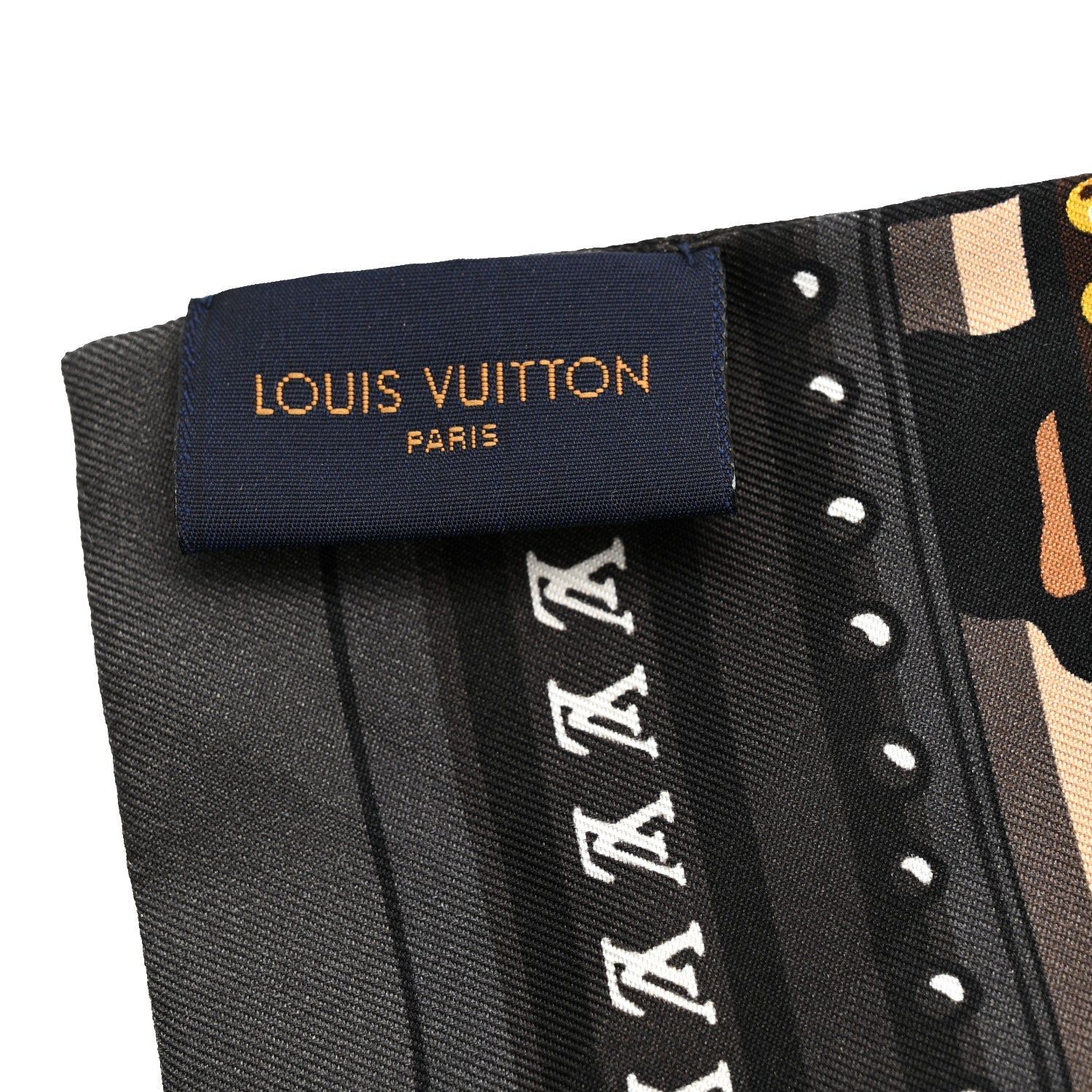 Louis Vuitton Silk Monogram LV World Bandeau Brown