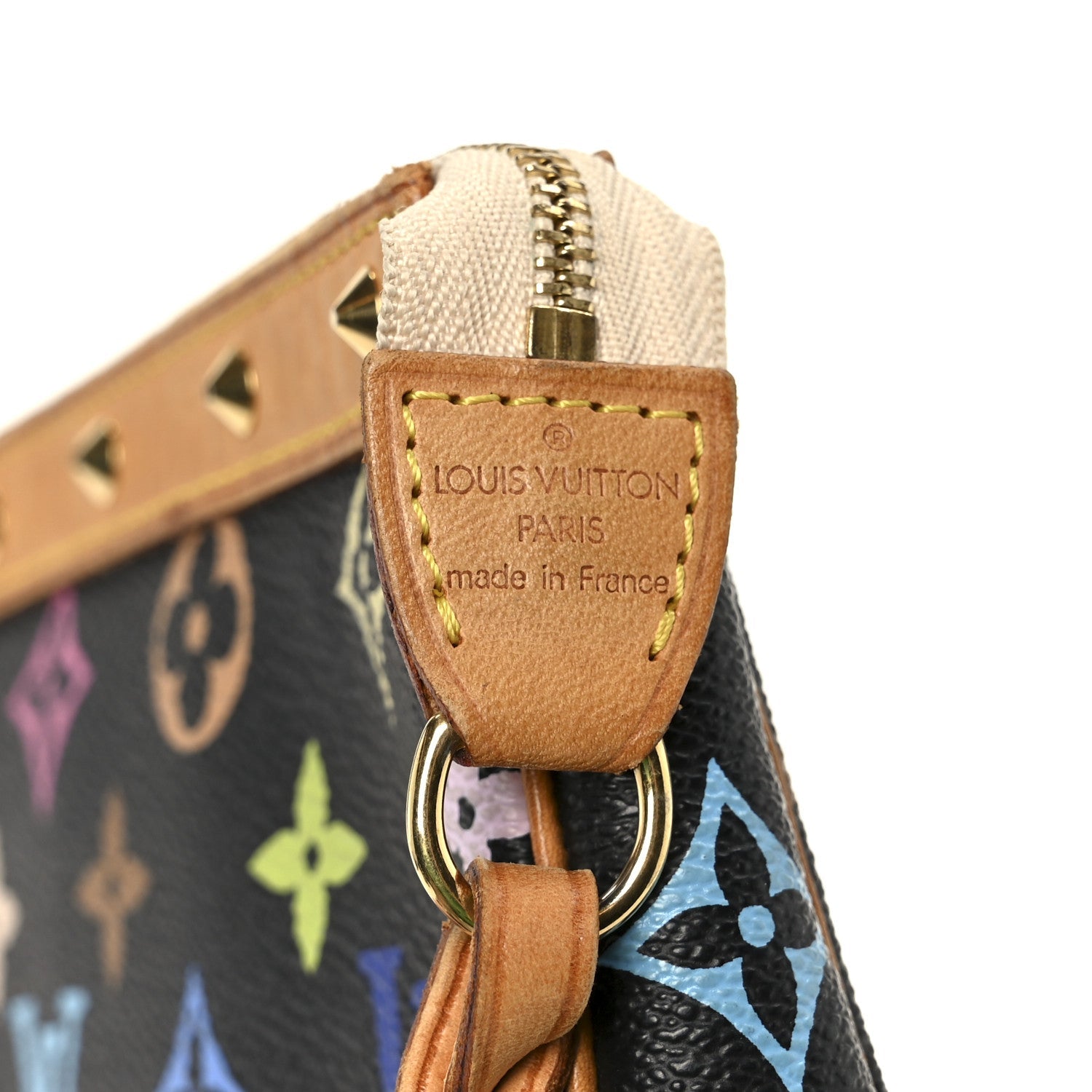 Louis Vuitton Monogram Multicolor Pochette Accessories Black