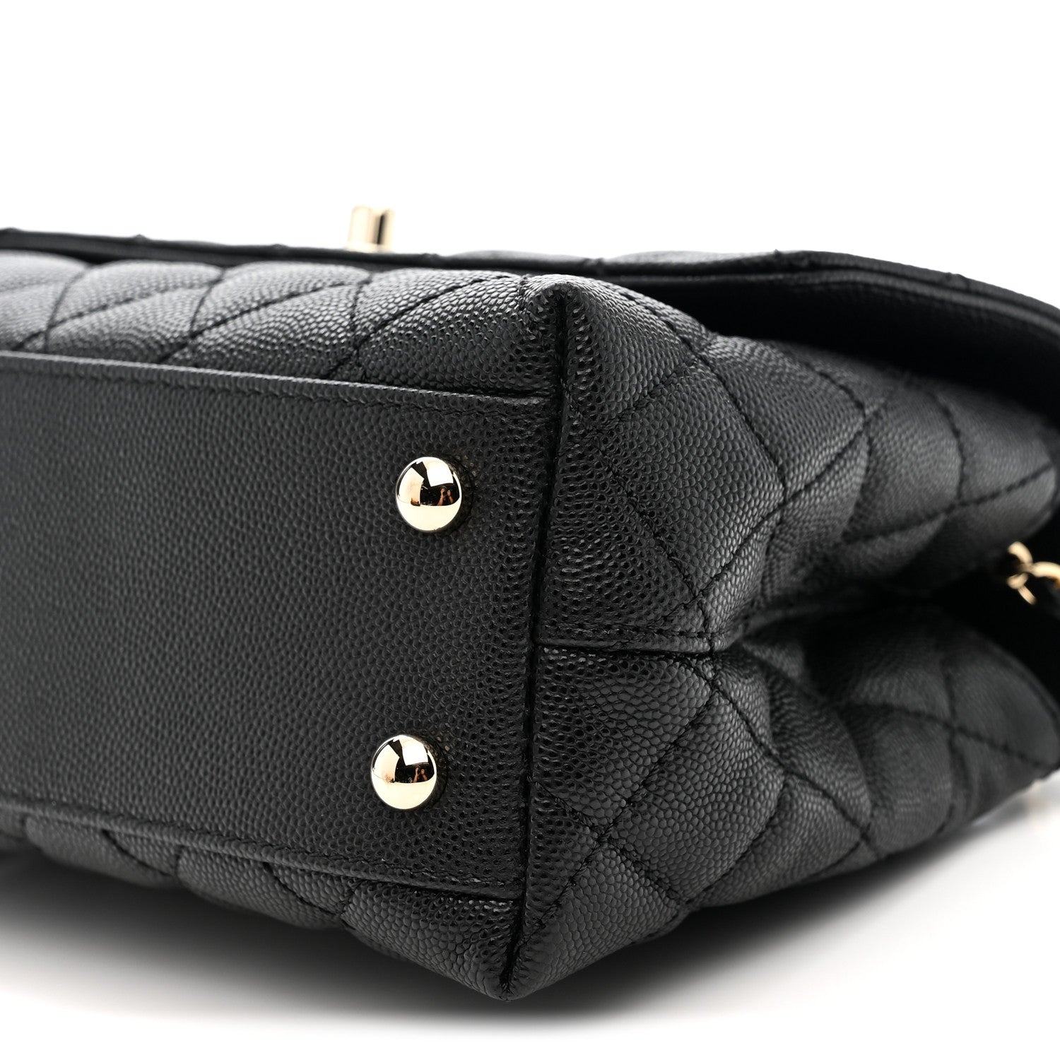 Chanel Caviar Quilted Mini Coco Handle Flap Black