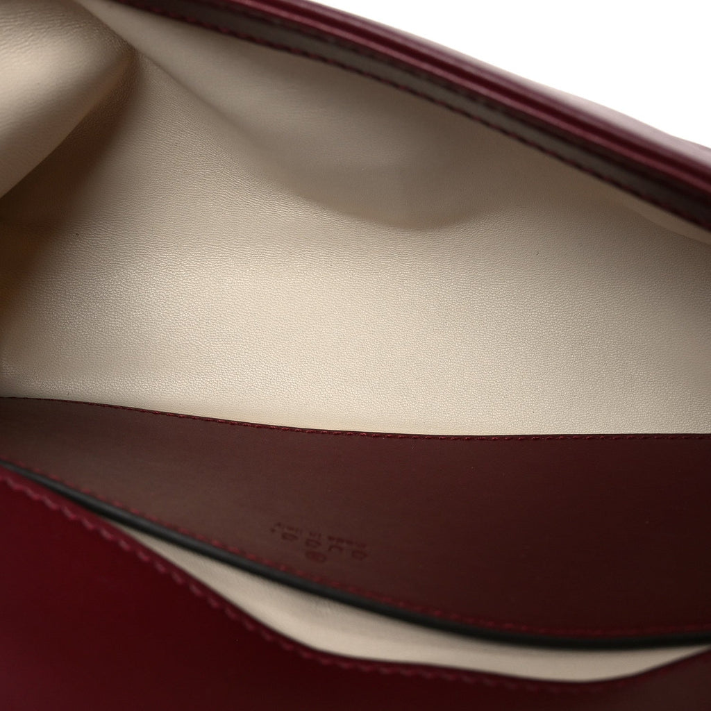 Gucci Calfskin Matelasse Mini GG Marmont Shoulder Bag Rosso Ancora