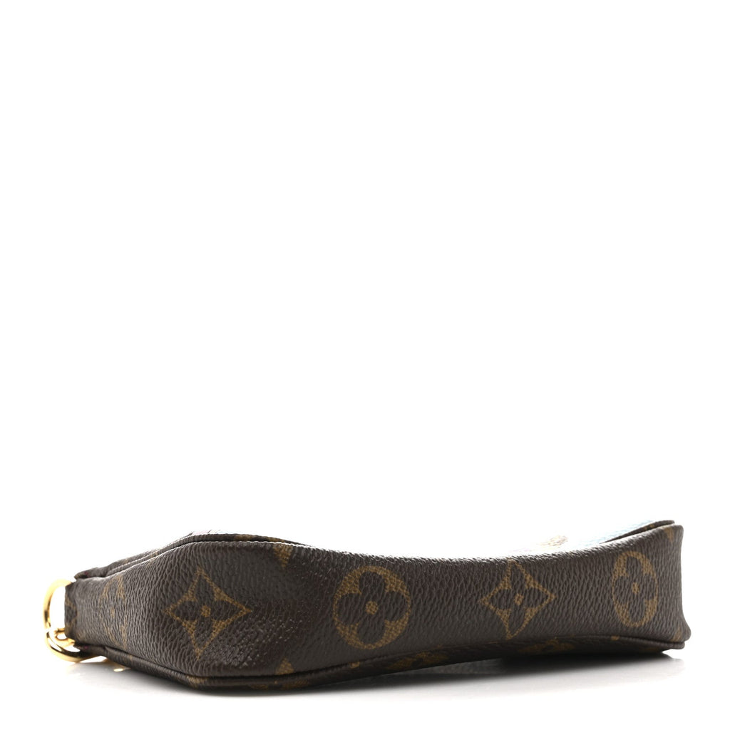 Louis Vuitton Monogram 2022 Christmas Animation Seoul Mini Pochette Accessories Fuchsia