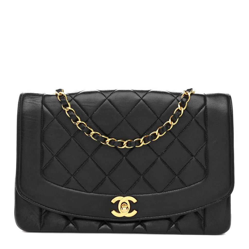 Chanel Lambskin Quilted Medium Single Flap Black
