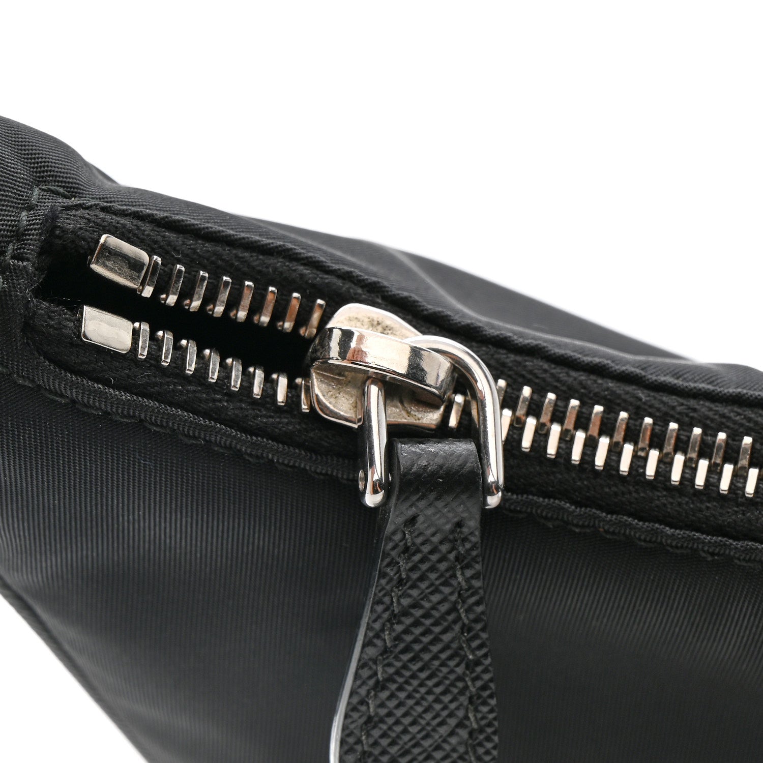 Prada Tessuto Nylon Saffiano Mini Re-Edition 2005 Bag Black