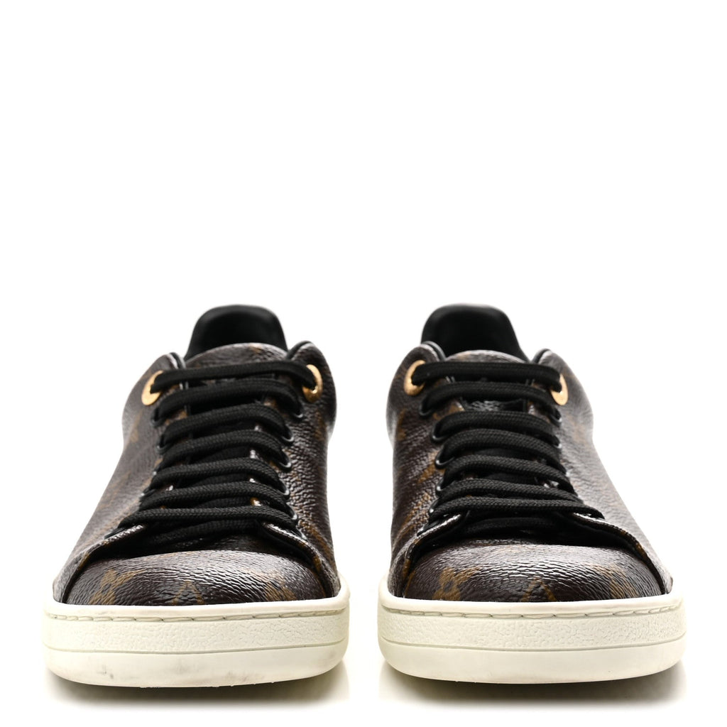 Louis Vuitton Patent Monogram Frontrow Sneakers 35.5