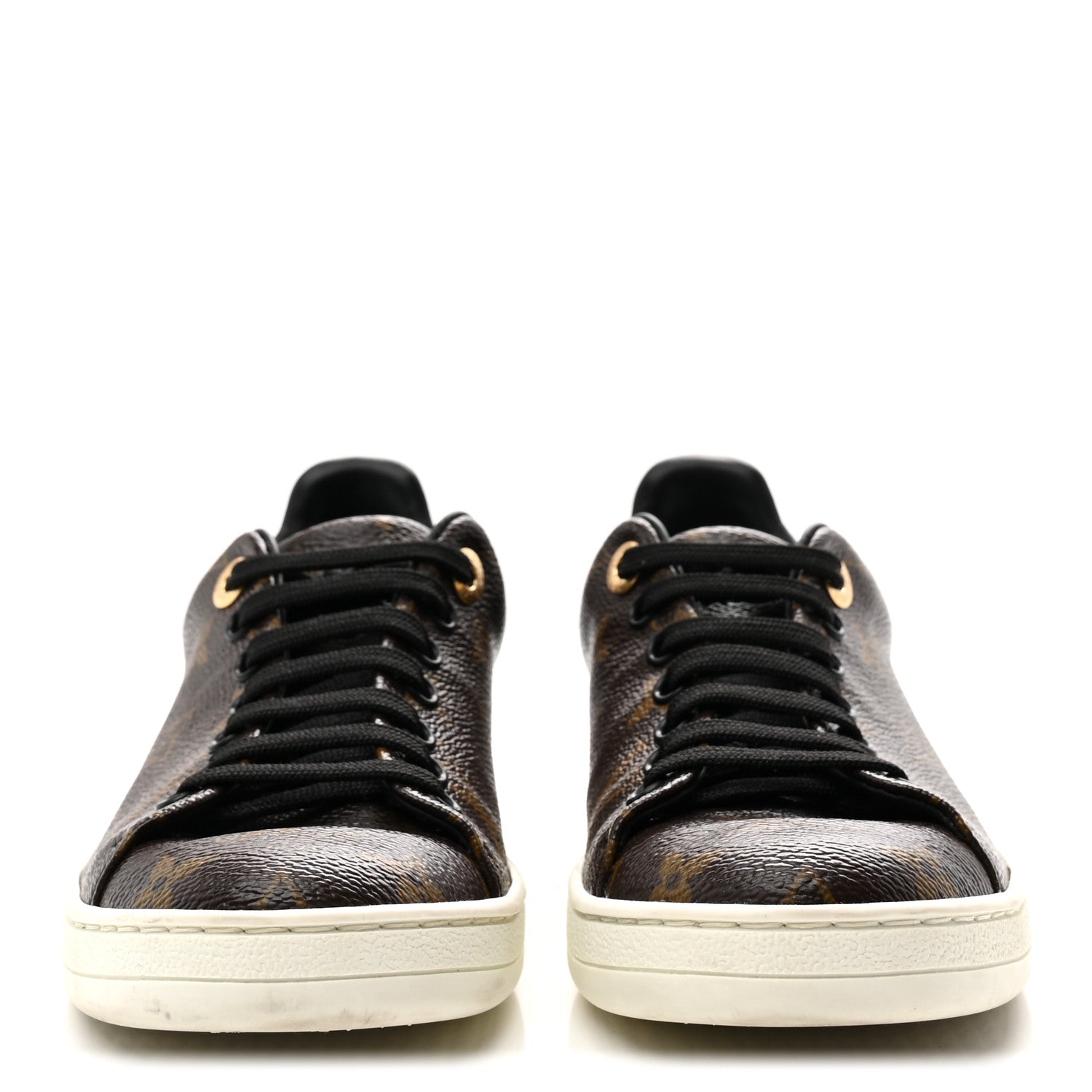 Louis Vuitton Patent Monogram Frontrow Sneakers 35.5