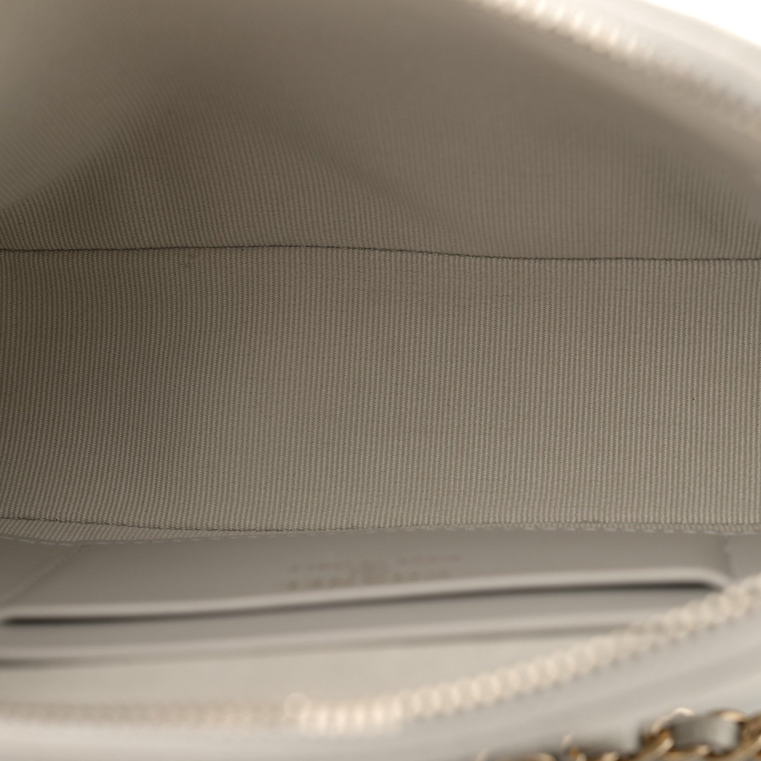 Chanel Caviar Quilted Classic Clutch With Chain Light Grey