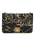 Chanel Calfskin Quilted Graffiti Pyramid Wallet On Chain WOC Black