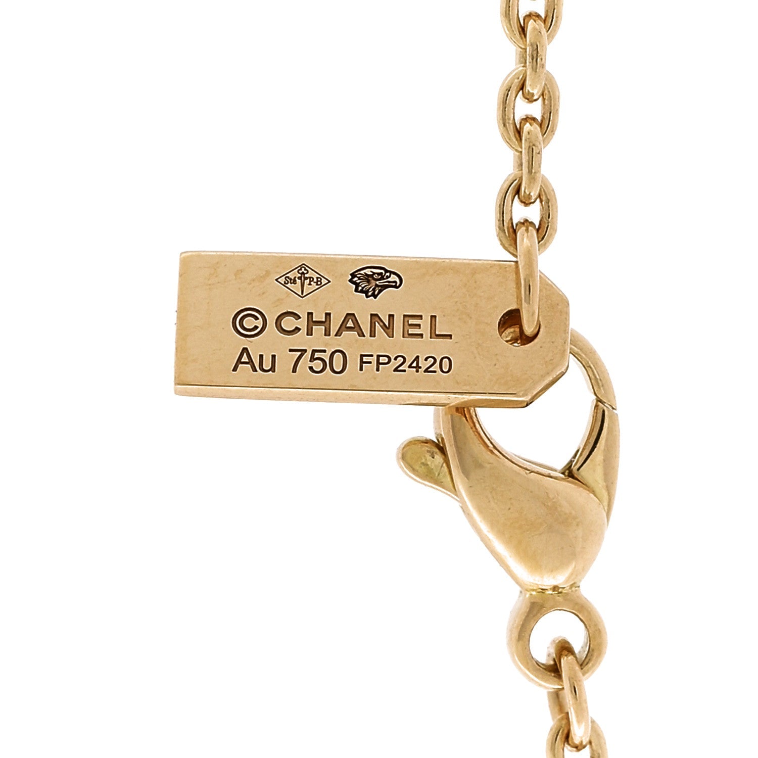 18K Yellow Gold Diamond Talismans Medal Pendant Necklace