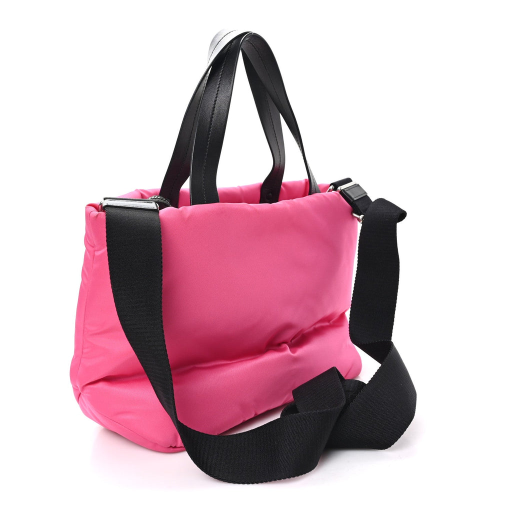 Prada Tessuto Nylon Soft Padded Shopping Tote Fuxia