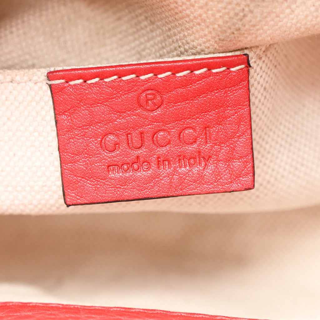 Gucci Cellarius Calfskin Medium Bamboo Backpack Petunia