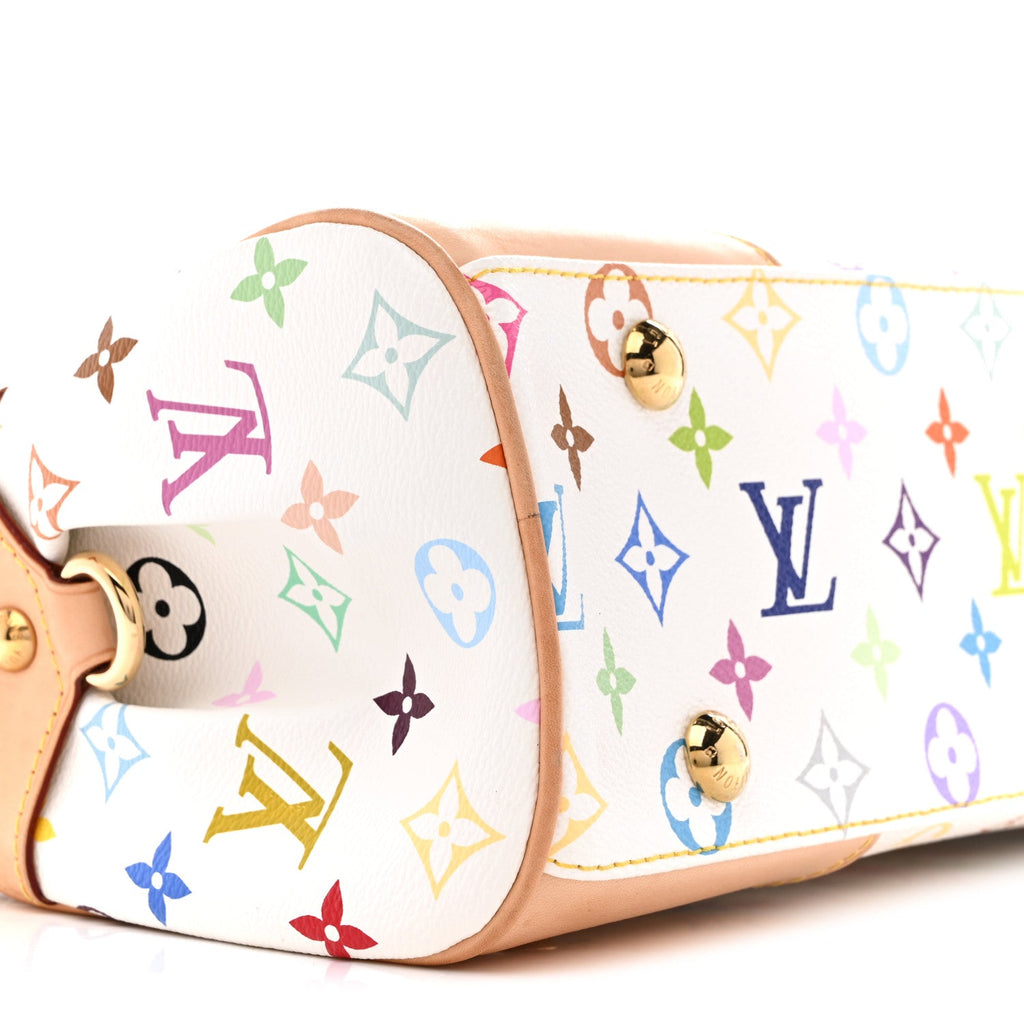 Louis Vuitton Monogram Multicolor Beverly MM White