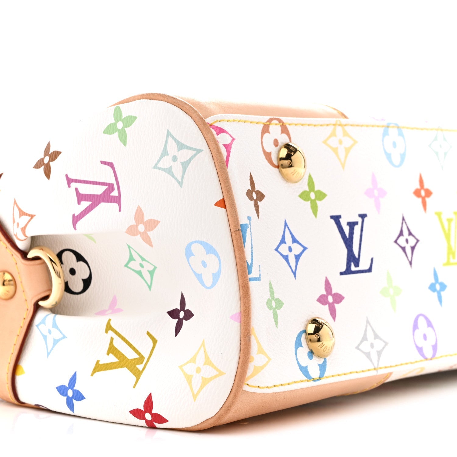 Louis Vuitton Monogram Multicolor Beverly MM White