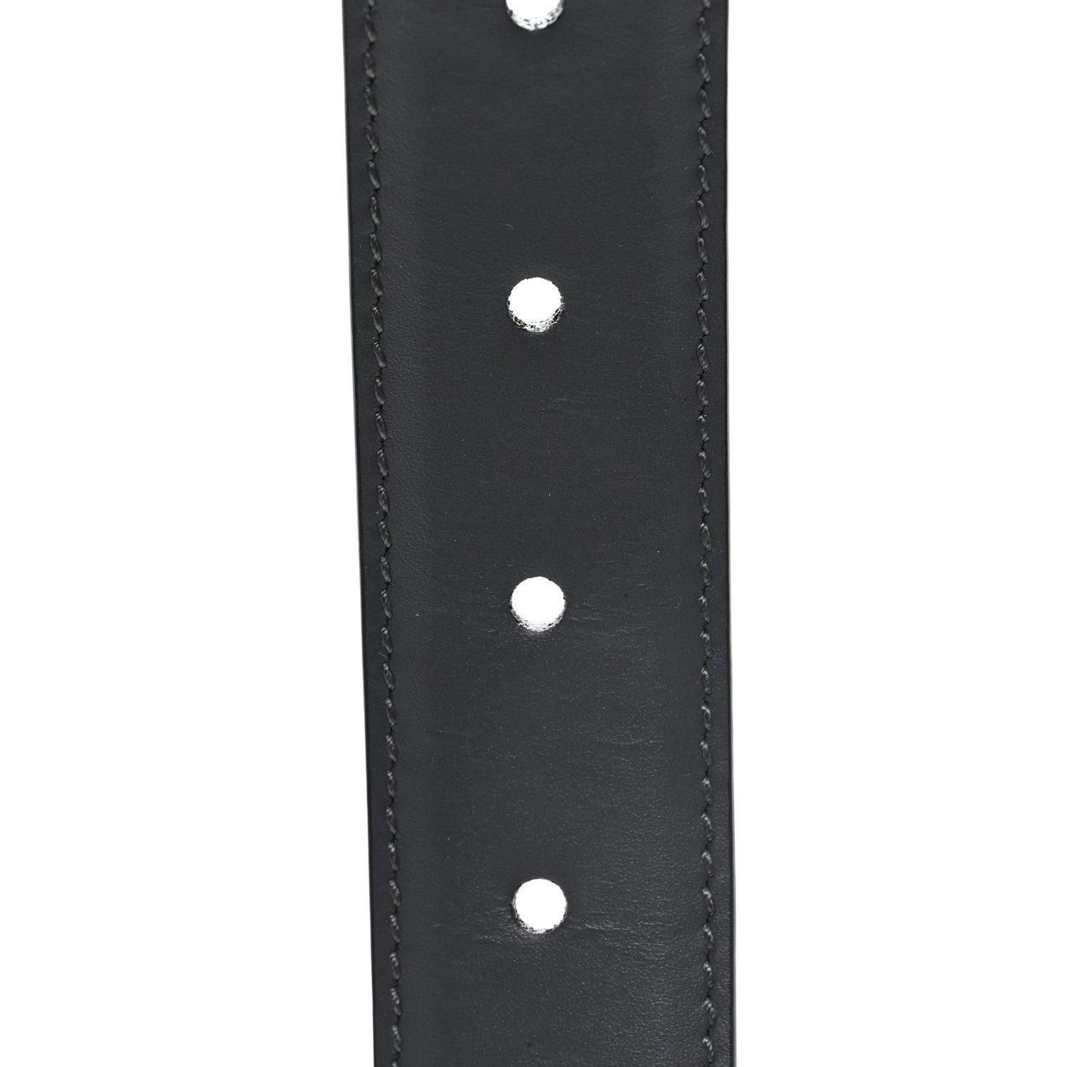 Gucci Selleria Calfskin GG Supreme Monogram Reversible Belt 95 38 Graphite Grey Black