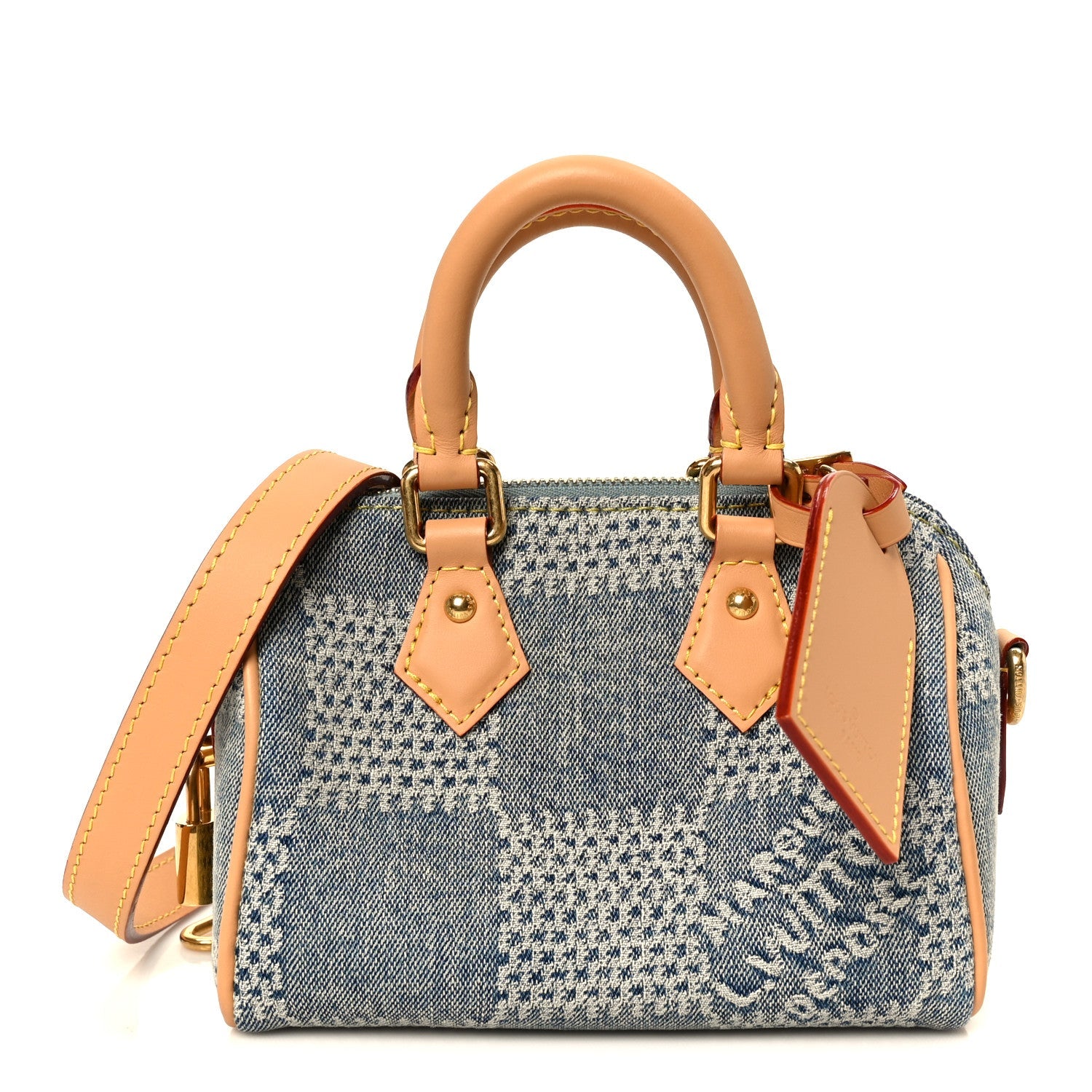 Louis Vuitton Damier Denim 3D Speedy Bandouliere 18 Bleu